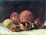 Gustave Courbet Pomegranates painting